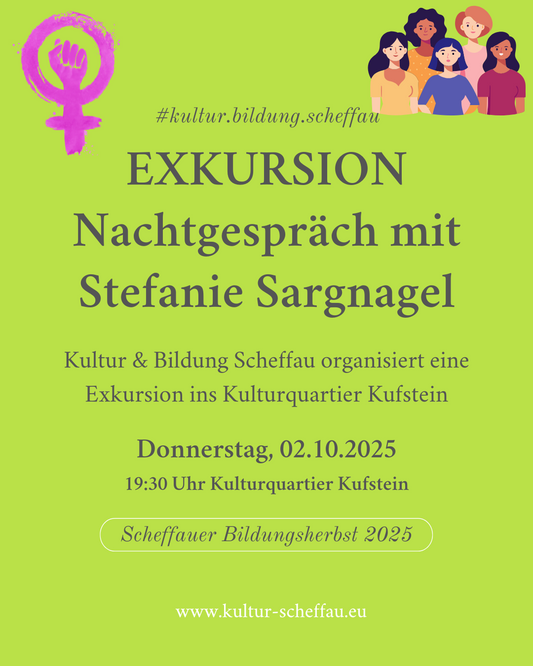 Exkursion zum NACHTGESPRÄCH mit Stefanie Sargnagel
