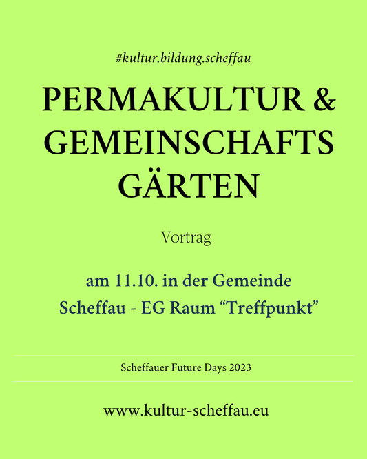Vortrag "Permakultur & Gemeinschaftsgärten"
