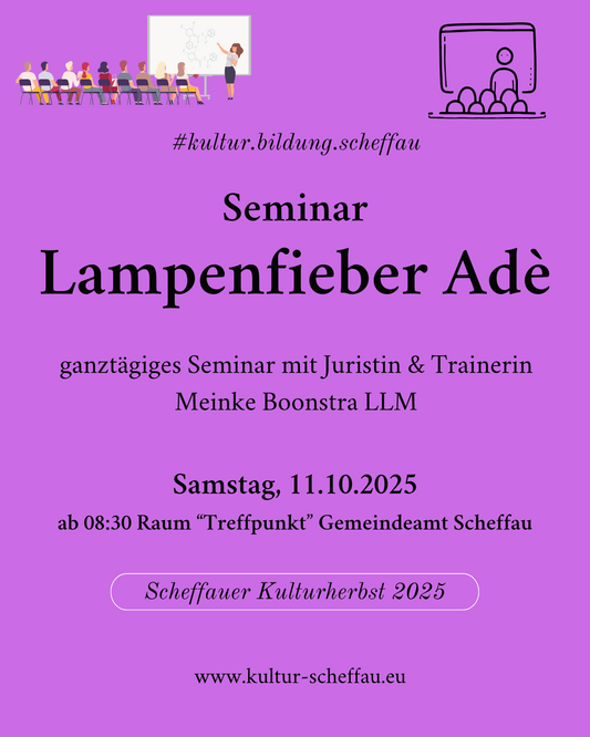 Vortrag Lampenfieber Adè
