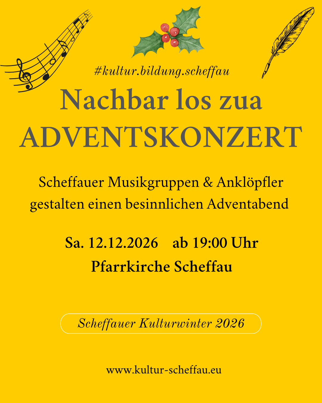 Nachbar los zua Adventskonzert