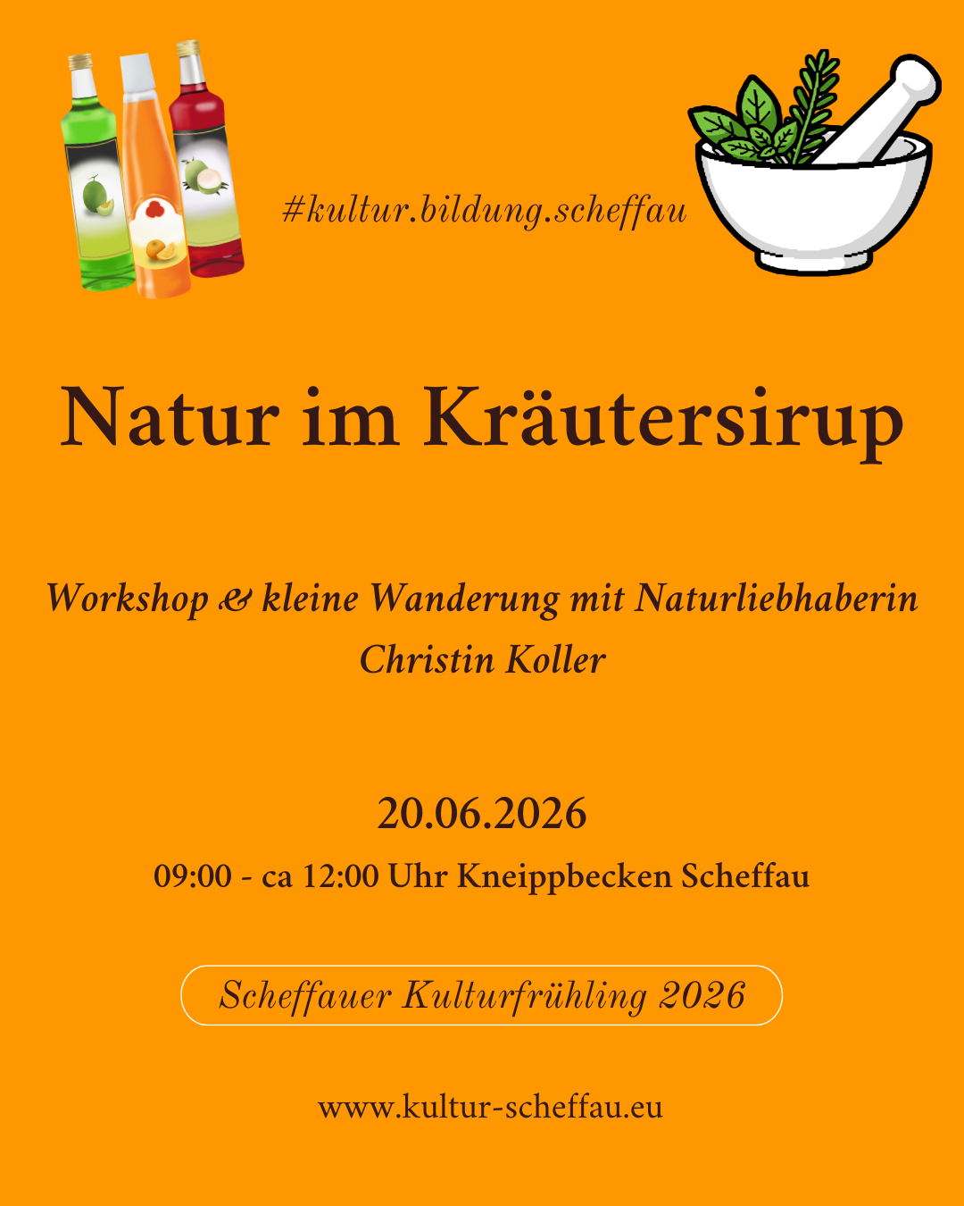 Natur im Kräutersirup