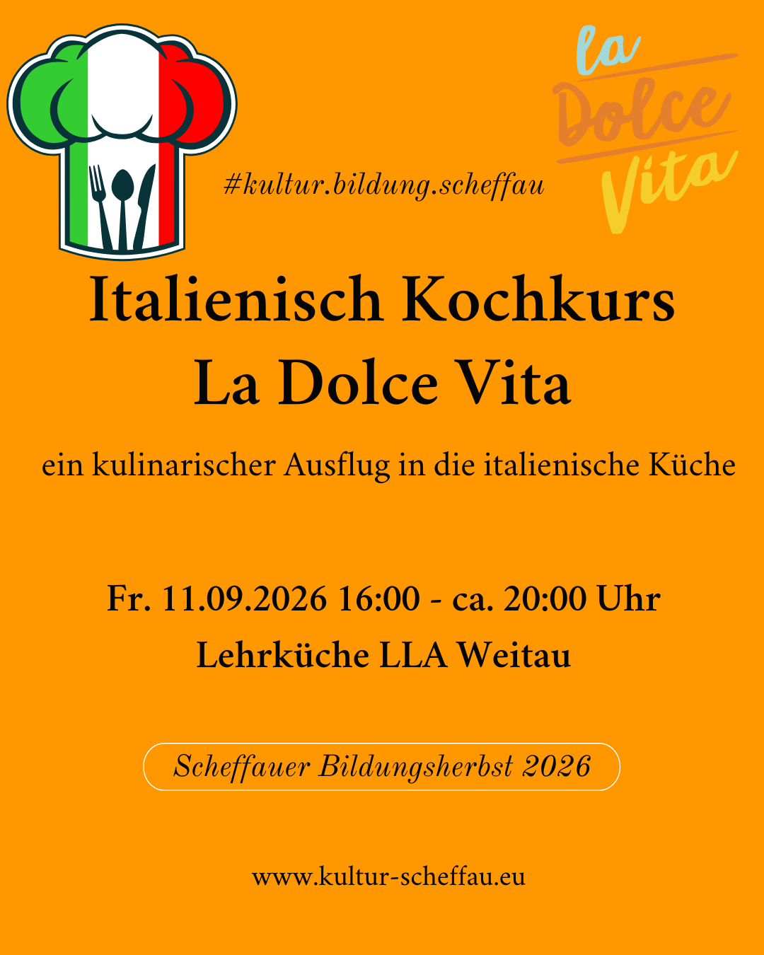Italienisch Kochkurs "La Dolce Vita"