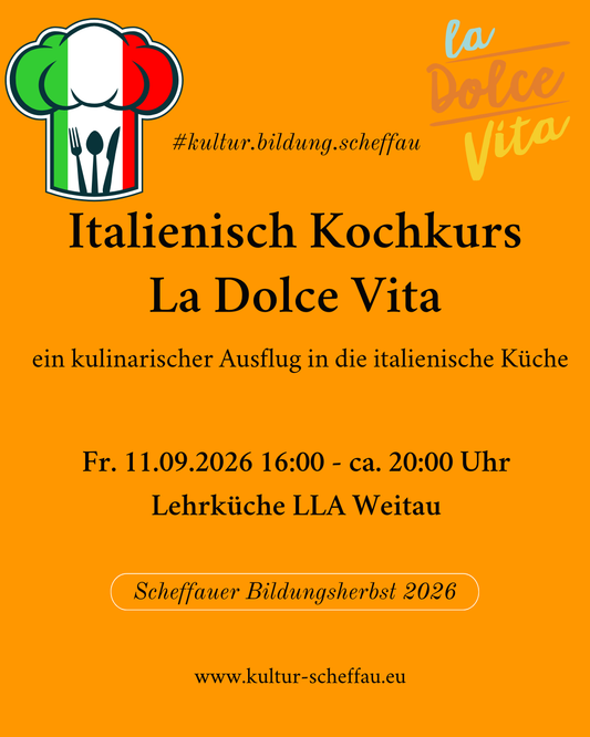 Italienisch Kochkurs "La Dolce Vita"